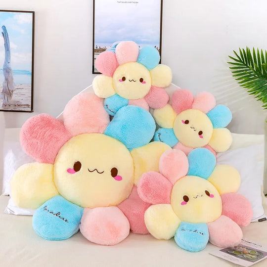 45cm Cute Colorful Round Sunflower Cushion Bedroom