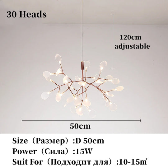 Nordic Chandelier Modern Luxury Living Room