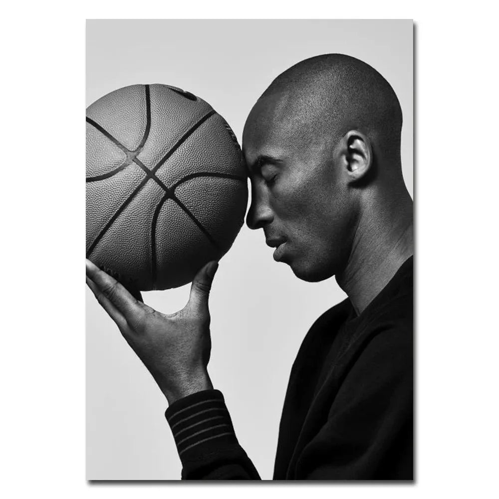 Famous Basketball Stars Wall Art Poster