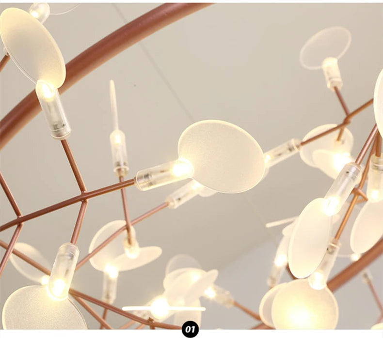 Nordic Chandelier Modern Luxury Living Room