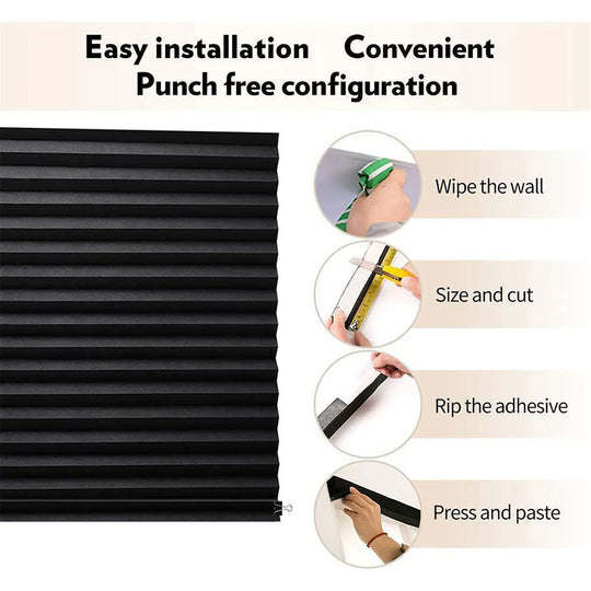 Blind for Window Self Adhesive Pleated Blinds Cordless