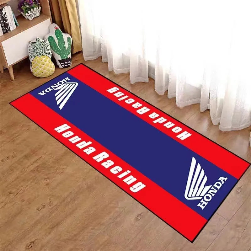 HONDA Motorcycle Carpet Garage Mat Racing Cool Moto Display Motorcycle Display Mat Anti-slip Home Decoration Living Room Rug
