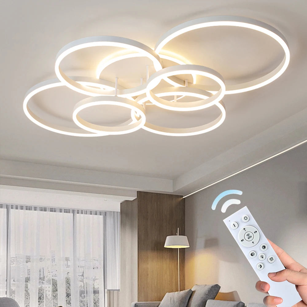 Modern chandelier Led Circle Ring Ceiling Lights For Home
