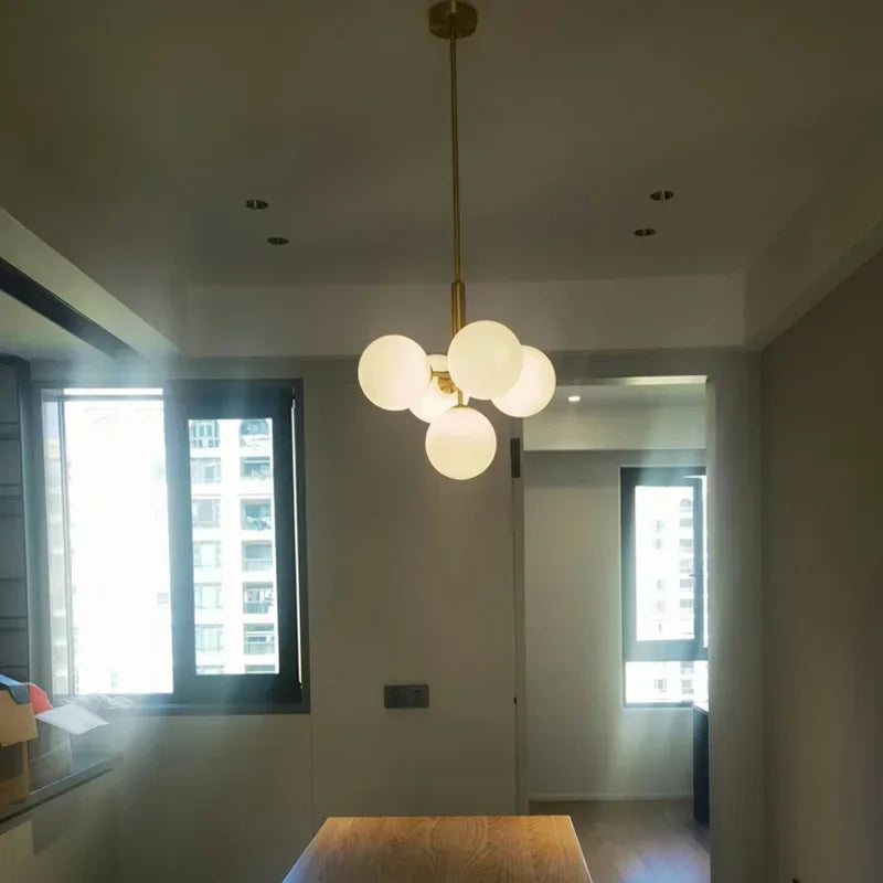 Modern Glass Chandelier Lighting for Living Room