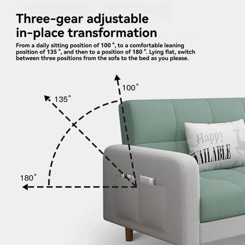 Stable Small Unit Sofa Bed, Three Person Sofa
