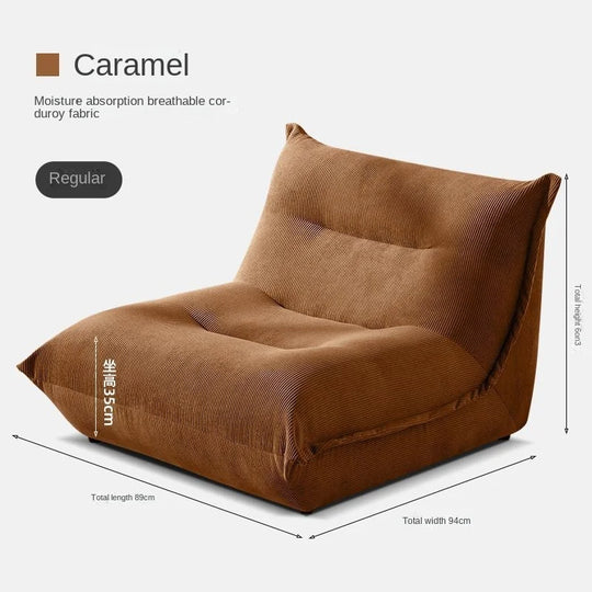 MOMO Lazy Sofa Can Lie Down And Sleep Small Room Balcony Leisure Lounger Internet Celebrity Dumplings Bedroom Single Small Sofa