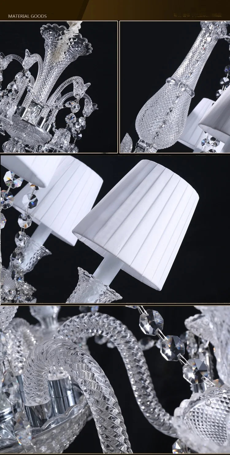 Living Room Chandelier Large Hotel Wedding Luxury Crystal Ceiling