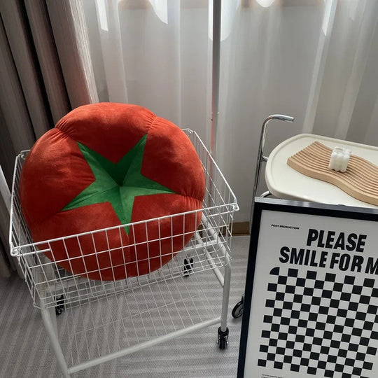 Thickened Cushion with Tomato-Shaped Pillow Vegetable