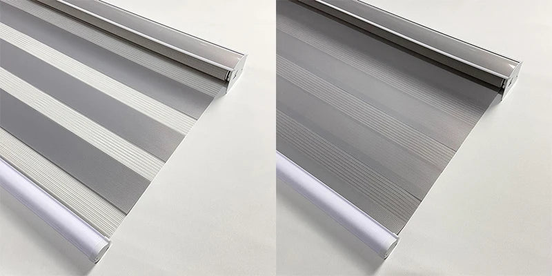 Zebra Roller Blinds Light Filtering Shades Battery Powered Electric