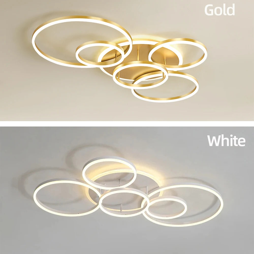 Modern chandelier Led Circle Ring Ceiling Lights For Home