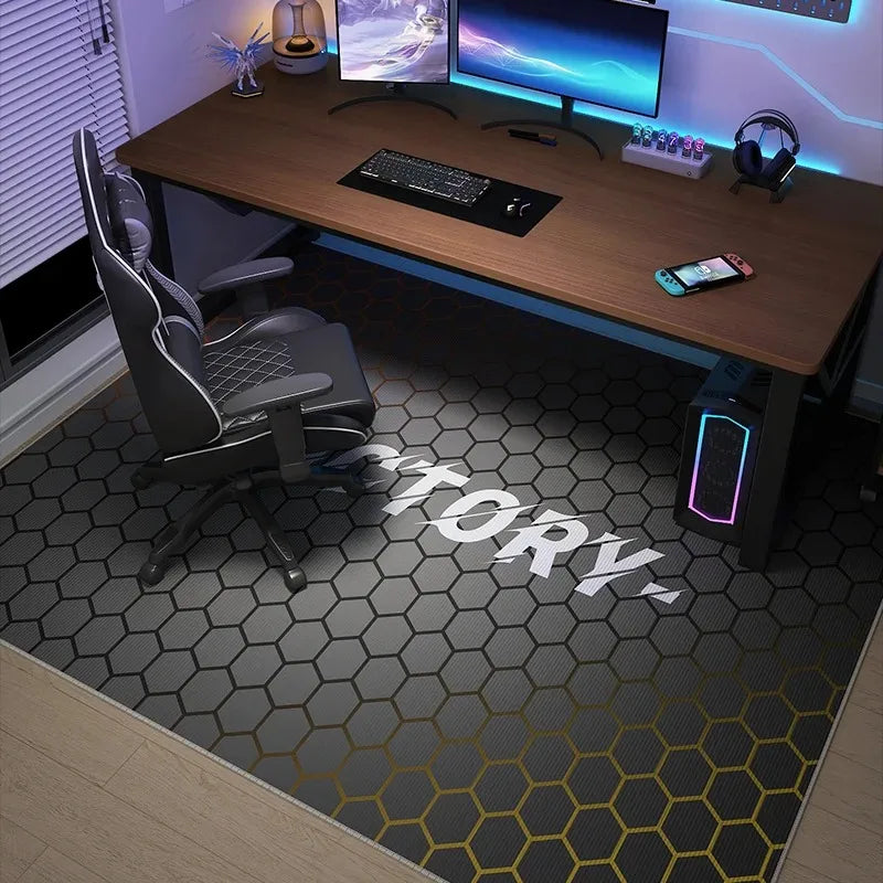 Gaming Mats Bedroom Rug Gamer Carpet Non-slip Wear-resistant Living Room Floor Mat American Laser Light Large Size Study Rug 양탄자