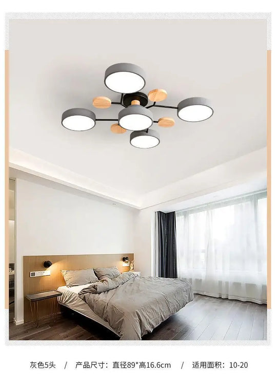 Modern Living Room Ceiling Chandelier Light Three Colors