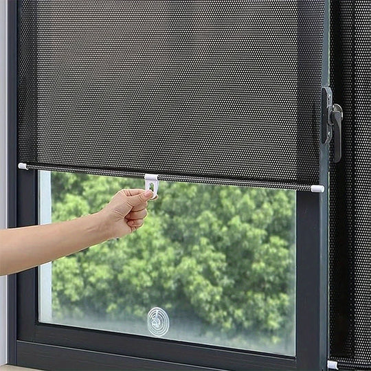 Window Roller Blinds Suction Cup Blackout Drilling Home Decor