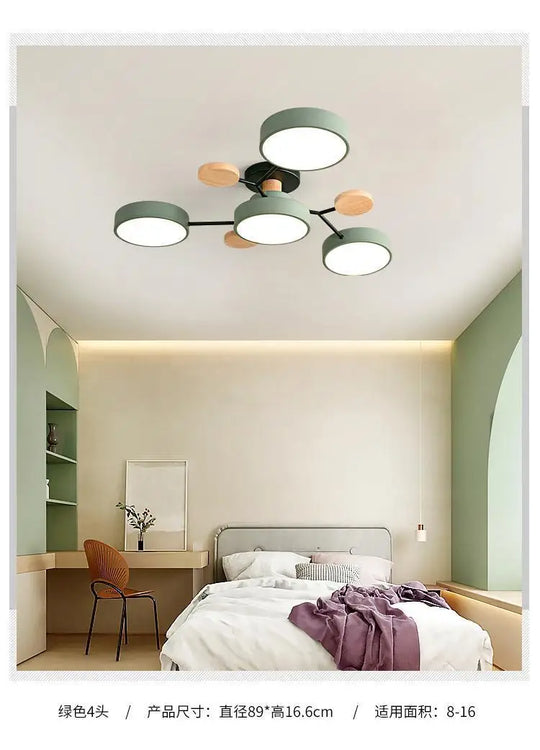 Modern Living Room Ceiling Chandelier Light Three Colors