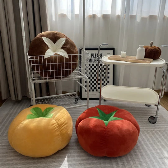 Thickened Cushion with Tomato-Shaped Pillow Vegetable