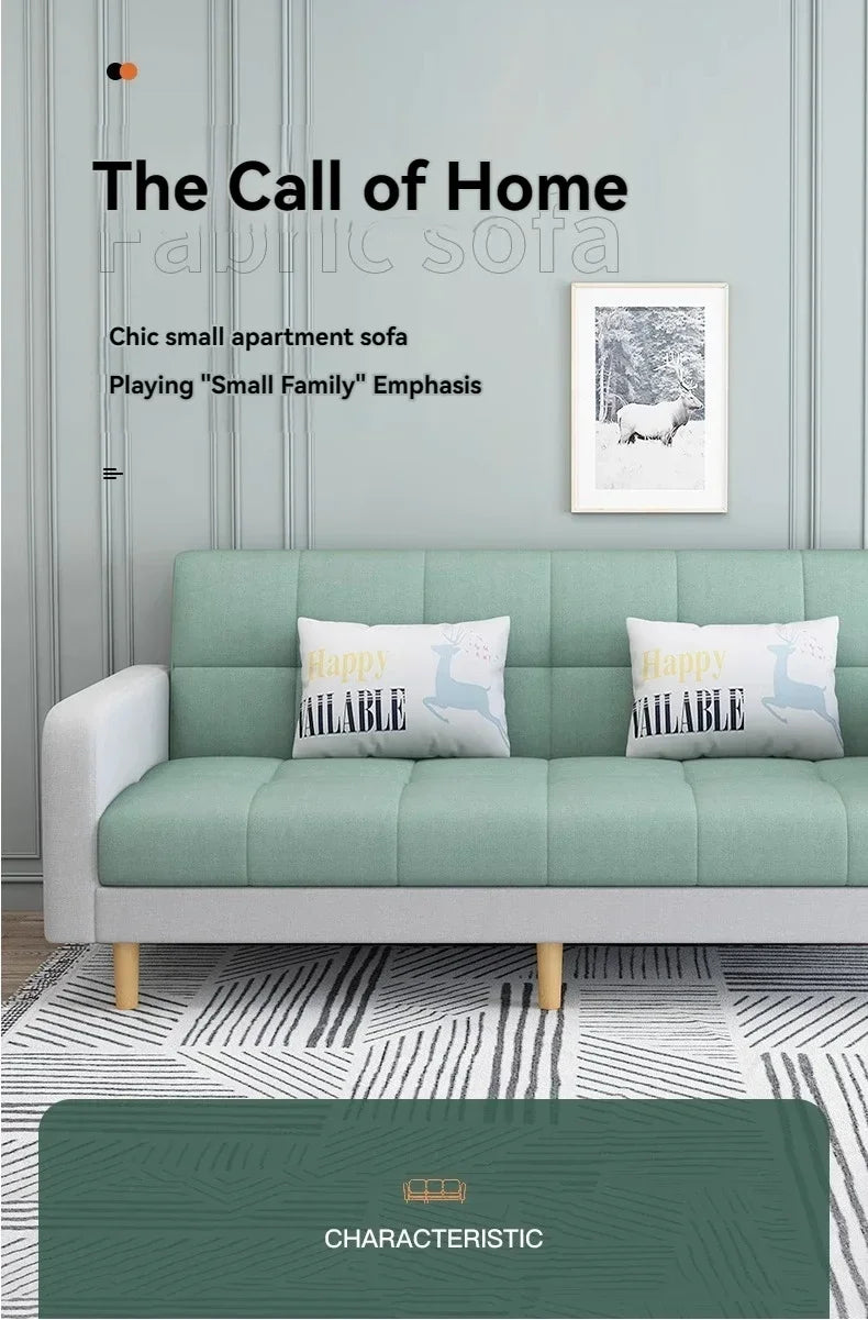 Stable Small Unit Sofa Bed, Three Person Sofa