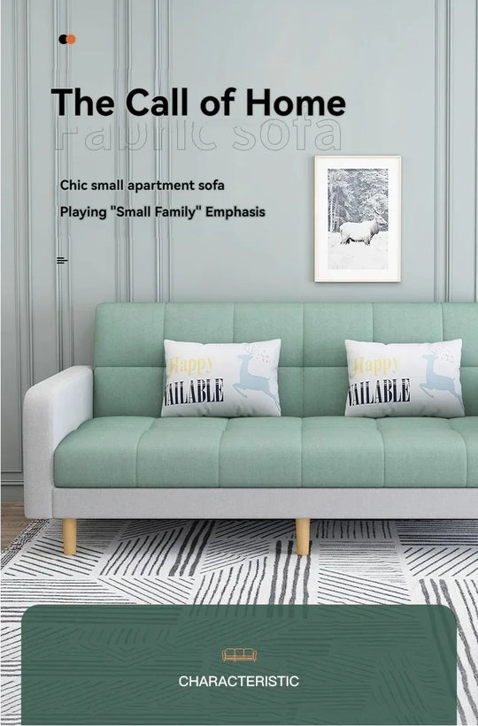 Stable Small Unit Sofa Bed, Three Person Sofa
