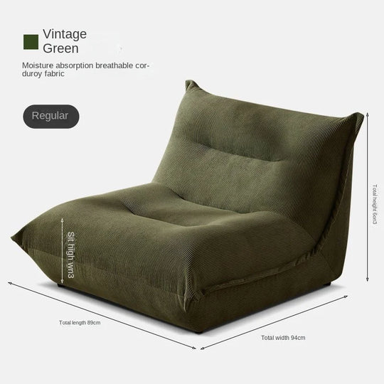 MOMO Lazy Sofa Can Lie Down And Sleep Small Room Balcony Leisure Lounger Internet Celebrity Dumplings Bedroom Single Small Sofa