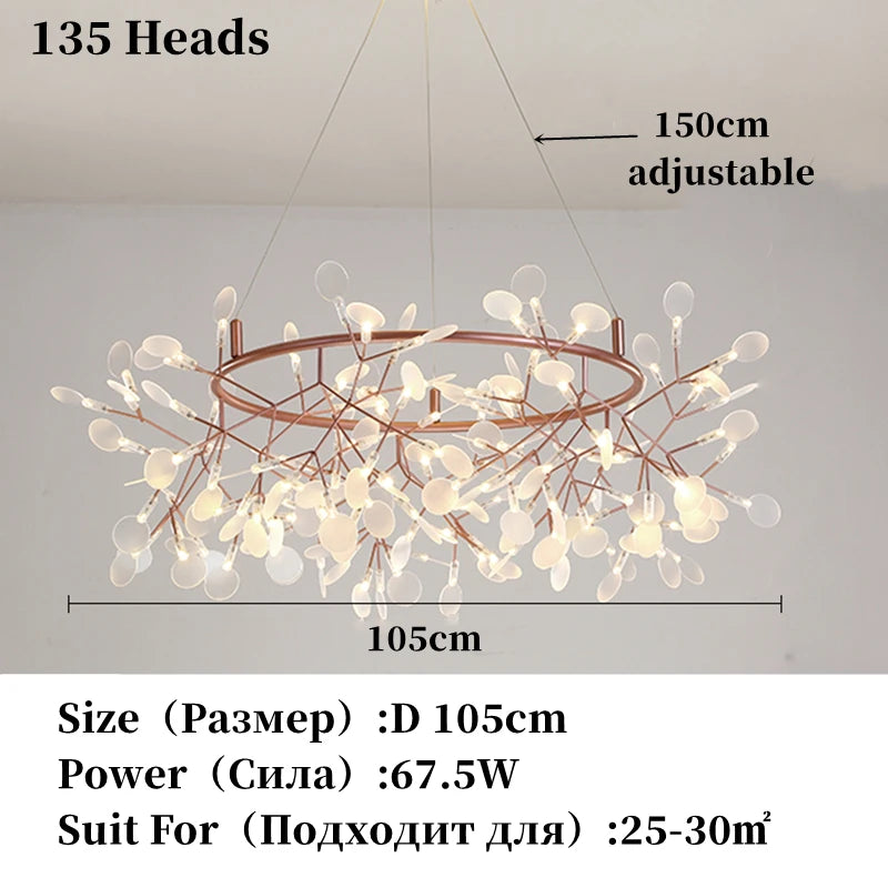 Nordic Chandelier Modern Luxury Living Room