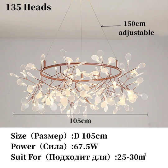 Nordic Chandelier Modern Luxury Living Room