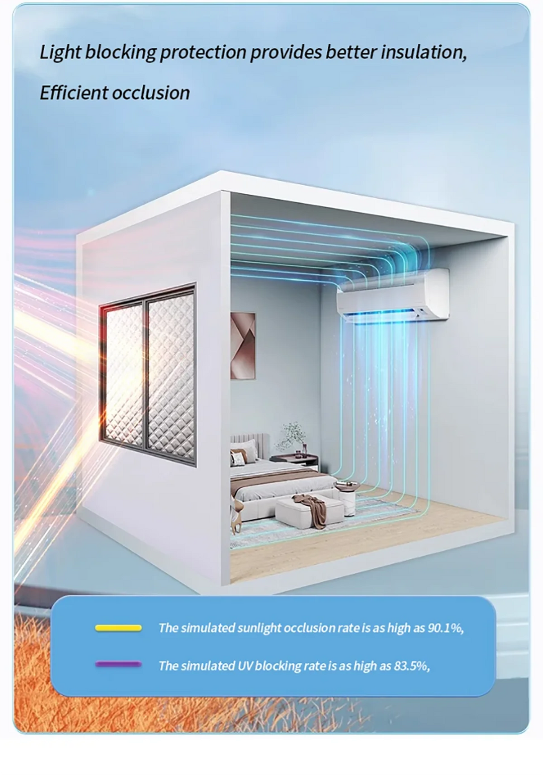 Latest Style Winter Curtains Heat-insulating and windproof Sealed Windows Screen Non perforated Blackout and cold Proof Curtains