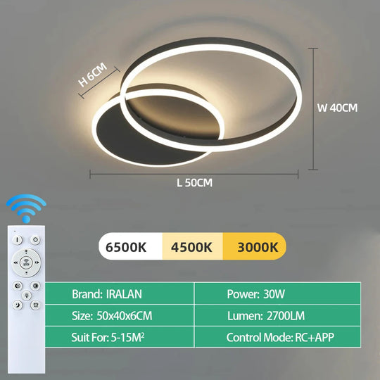 Modern chandelier Led Circle Ring Ceiling Lights For Home