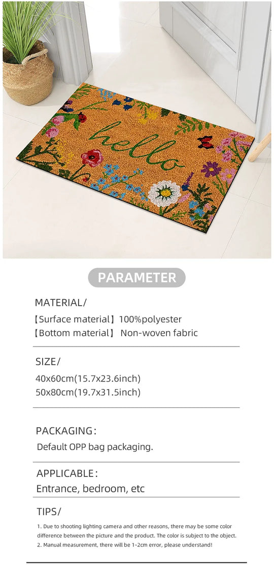 Durable Welcome Doormat Outdoor Entrance Mat