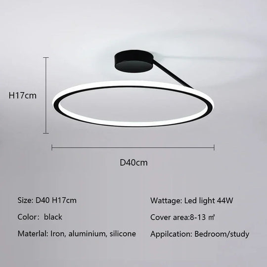 Modern Simple Circle Led Chandelier for Home