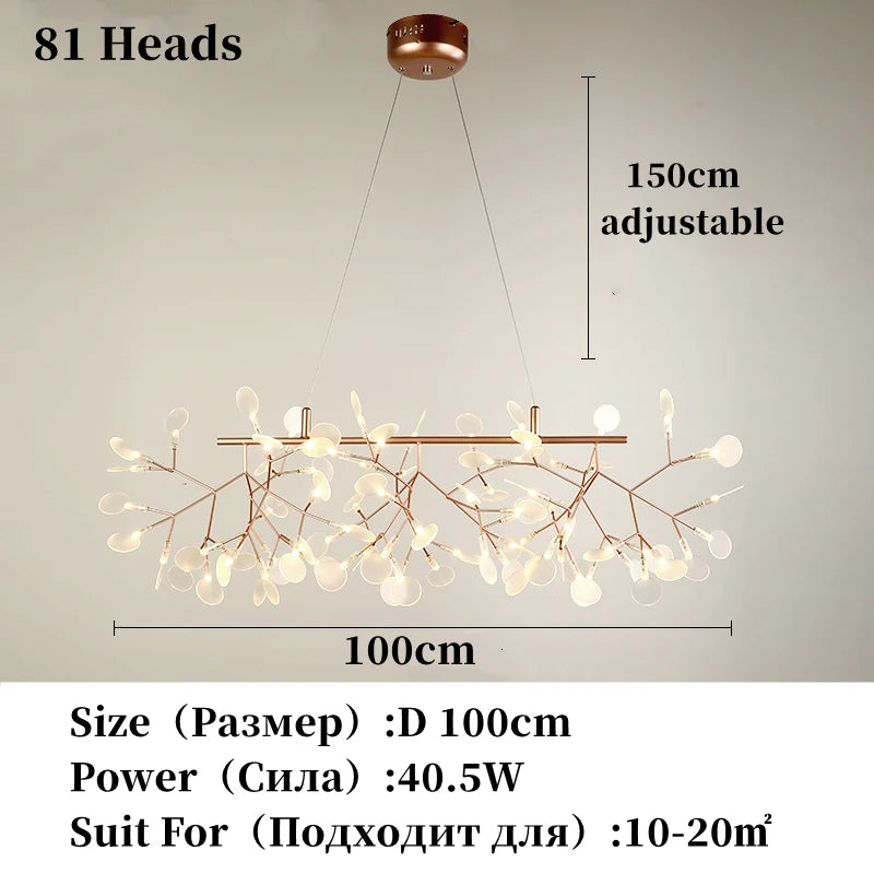 Nordic Chandelier Modern Luxury Living Room