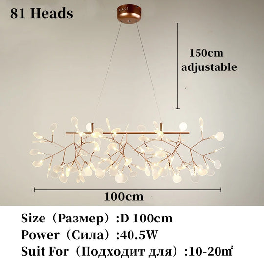 Nordic Chandelier Modern Luxury Living Room