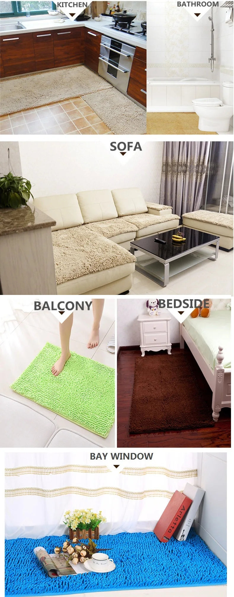 Bath Mat Cheap  Thicken Memory Carpet Rugs