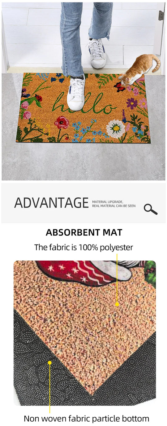 Durable Welcome Doormat Outdoor Entrance Mat
