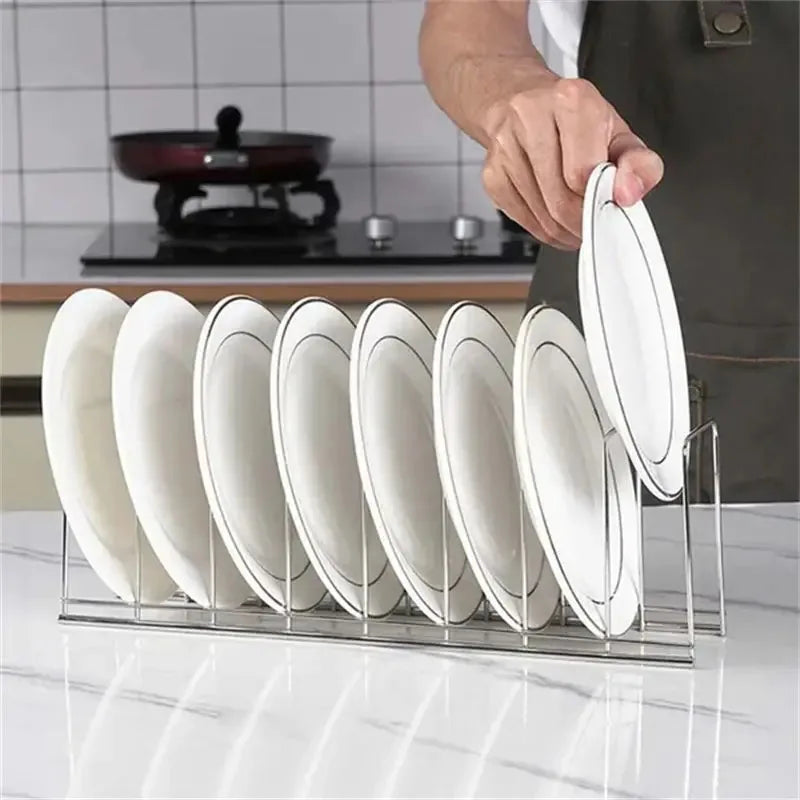 Kitchen Bowl Dish Organizer Stainless Steel Dish Holder
