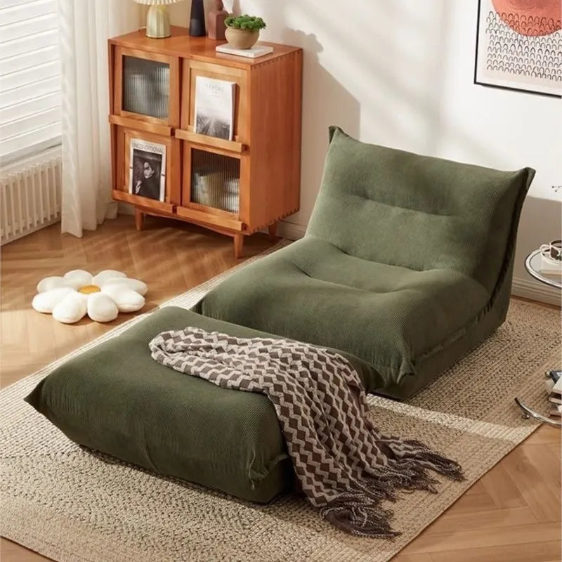 MOMO Lazy Sofa Can Lie Down And Sleep Small Room Balcony Leisure Lounger Internet Celebrity Dumplings Bedroom Single Small Sofa