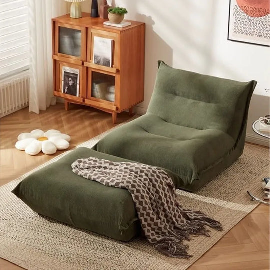 MOMO Lazy Sofa Can Lie Down And Sleep Small Room Balcony Leisure Lounger Internet Celebrity Dumplings Bedroom Single Small Sofa