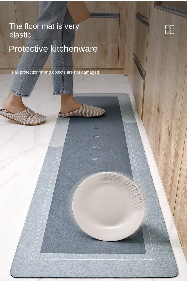 Kitchen Absorbent Mat Non-Skid Waterproof