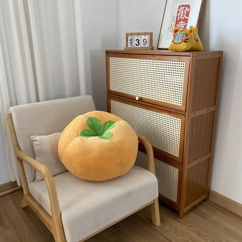 Thickened Cushion with Tomato-Shaped Pillow Vegetable