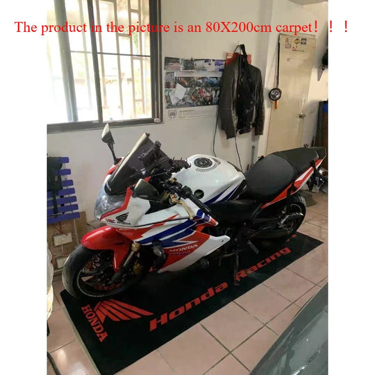 HONDA Motorcycle Carpet Garage Mat Racing Cool Moto Display Motorcycle Display Mat Anti-slip Home Decoration Living Room Rug