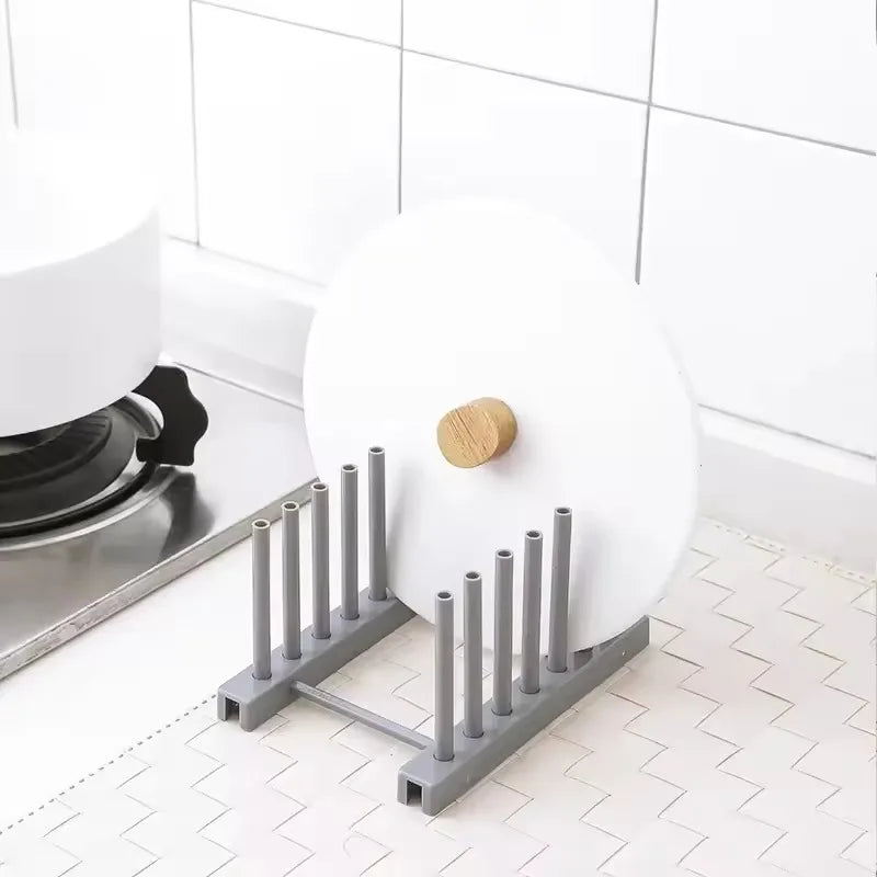 Kitchen Storage Rack Pot Cover Rack Stainless Steel
