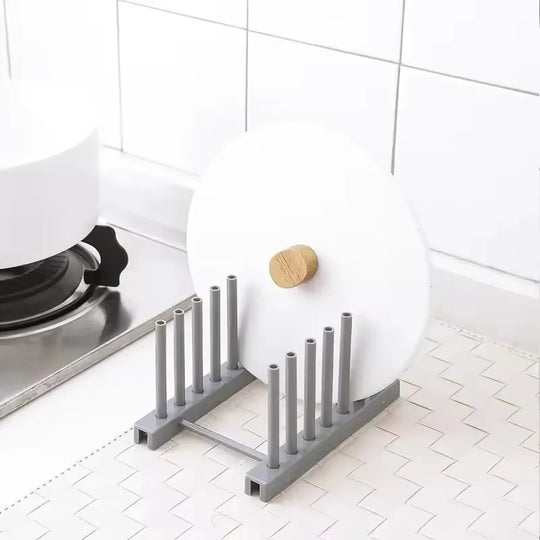 Kitchen Storage Rack Pot Cover Rack Stainless Steel