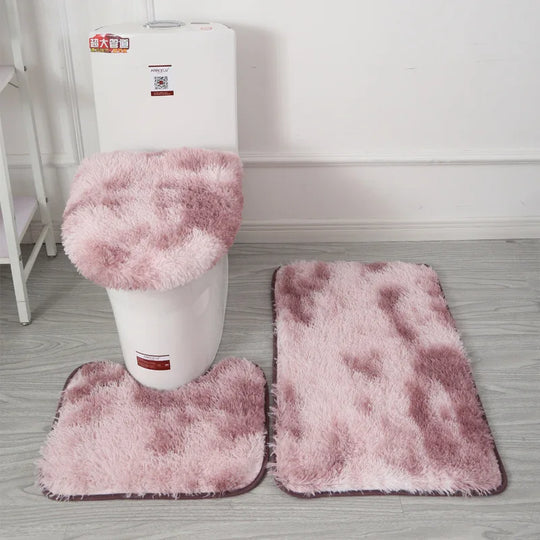 Toilet Seat Cover 3Pcs Set Bath Mat