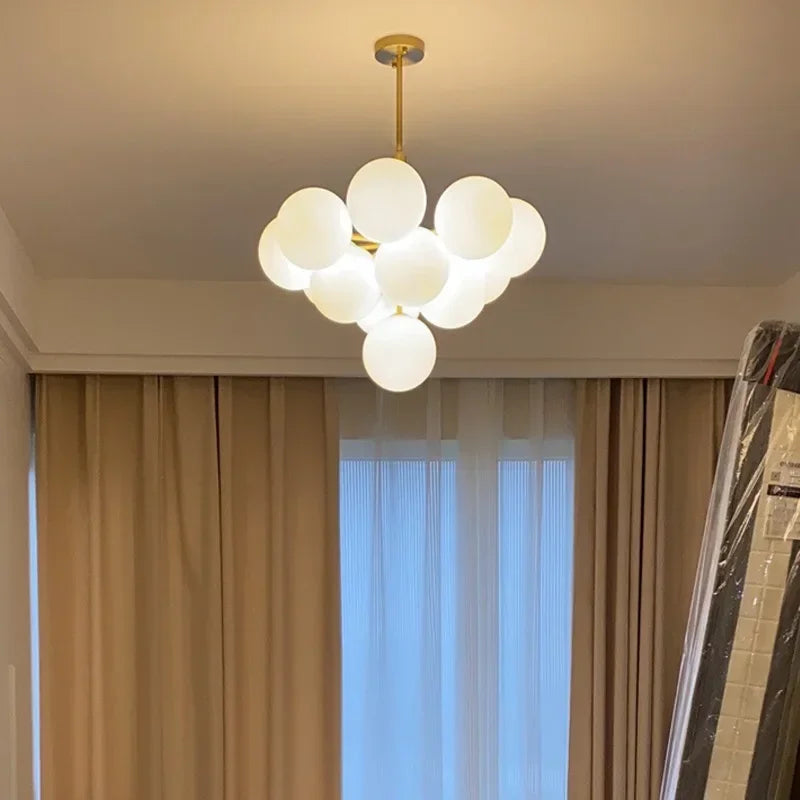 Modern Glass Chandelier Lighting for Living Room