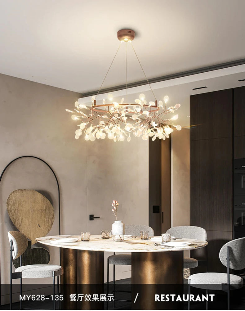 Nordic Chandelier Modern Luxury Living Room