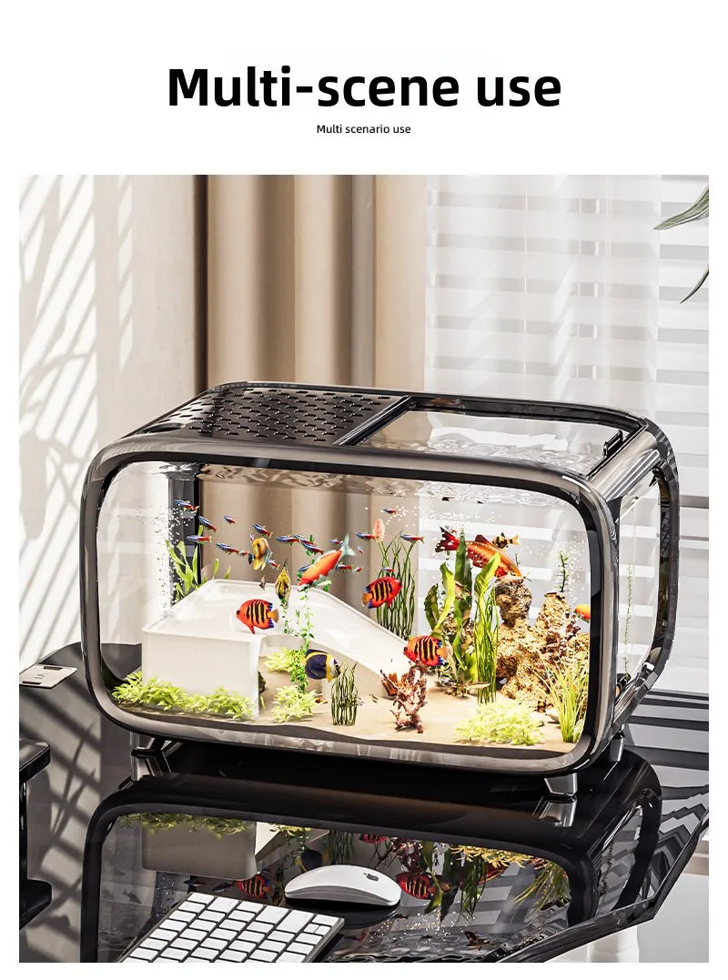 Home Living Room Ornamental Fish Tank Ecological Landscape