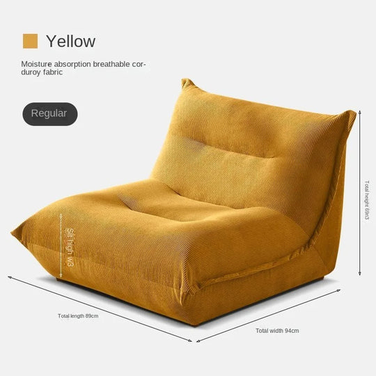 MOMO Lazy Sofa Can Lie Down And Sleep Small Room Balcony Leisure Lounger Internet Celebrity Dumplings Bedroom Single Small Sofa
