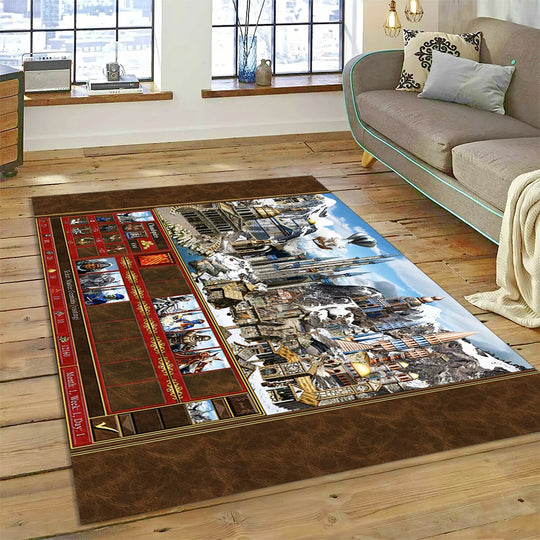 HD Heroes of Might and Magic Retro Games Rug Carpet for Living Room Bedroom Decor,Floor Mat Non-slip Decoration for Sofa Doormat