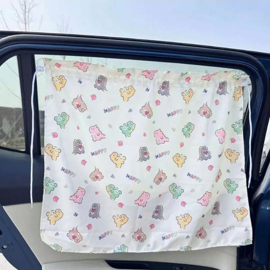 Cartoon Universal Side Window Sunshade UV Protection For Kid Baby Children