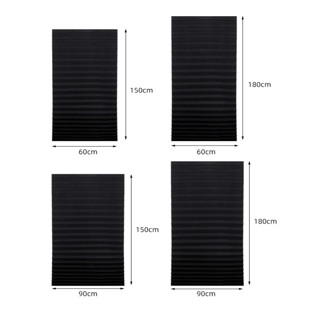 Self-adhesive Bathroom Shower Curtain Pleated Roller Blinds