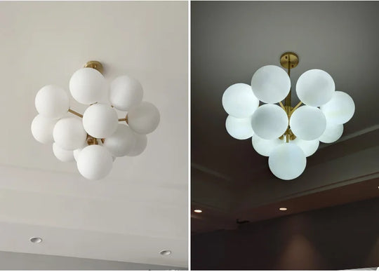 Modern Glass Chandelier Lighting for Living Room