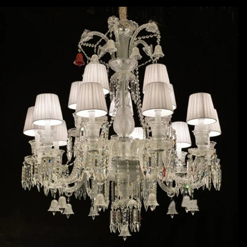Living Room Chandelier Large Hotel Wedding Luxury Crystal Ceiling